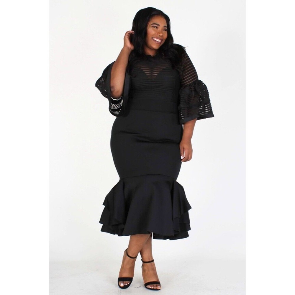 Ladies Black Stylish Loose Maxi Dress